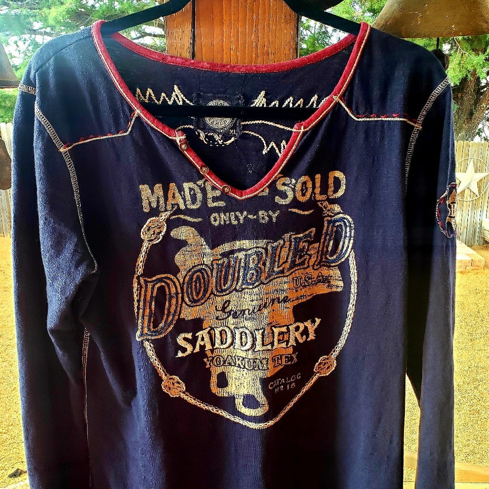 Double D ranch wear long sleeved T